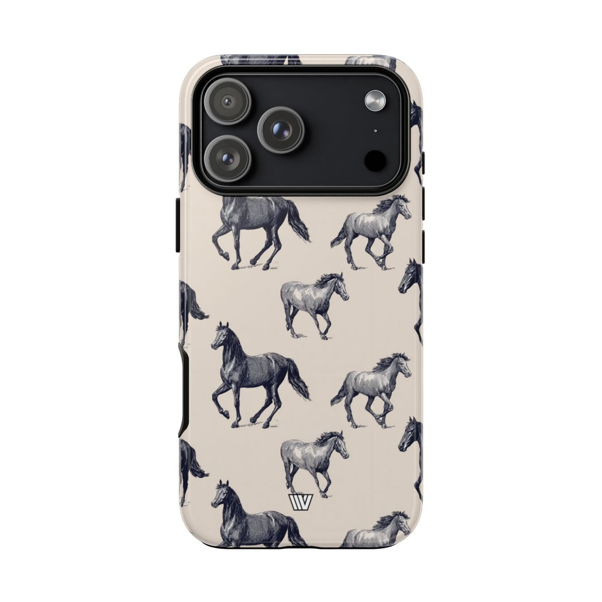 Horse Sketches Tough Phone Case – iPhone 18 Pro Max, Glossy