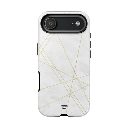 Gold Lines Tough Phone Case – iPhone 17 Air, Glossy