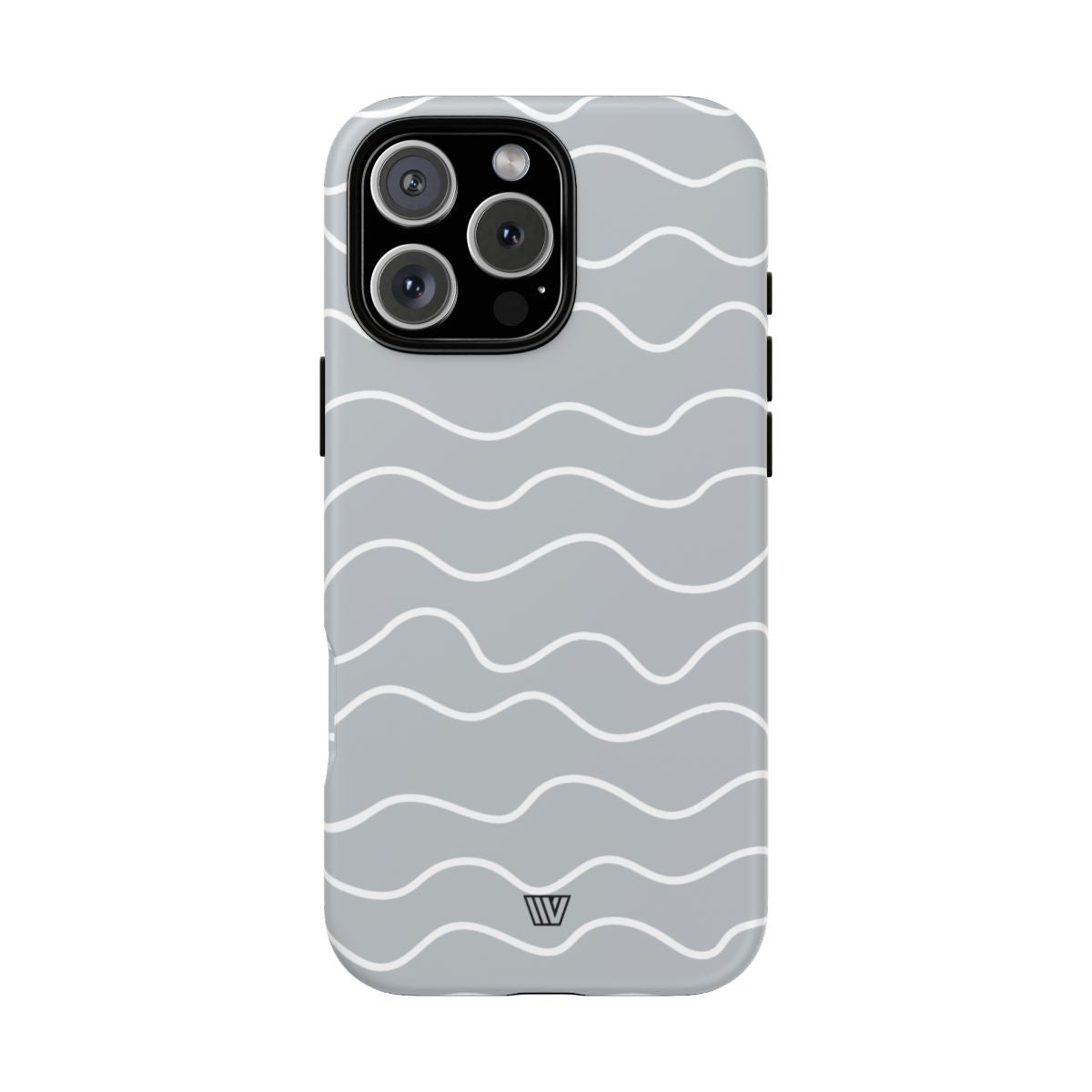 Gray Waves Tough Phone Case – iPhone 16 Pro Max, Matte