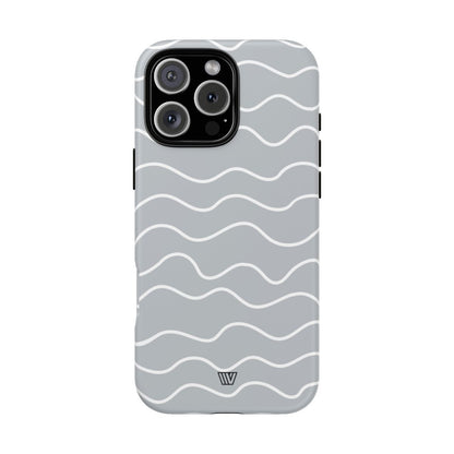 Gray Waves Tough Phone Case – iPhone 16 Pro Max, Matte