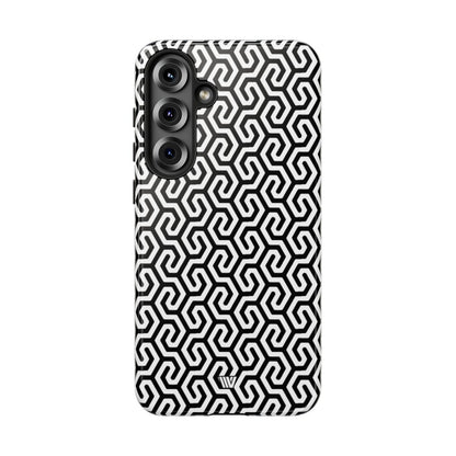 Twisted Grid Tough Phone Case – Samsung Galaxy S25 Plus, Glossy