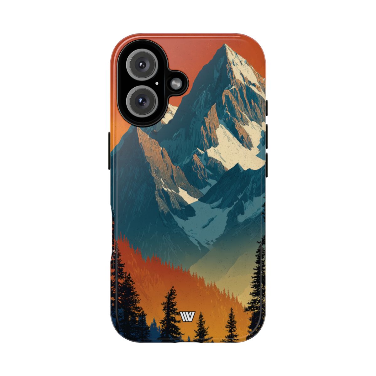 Sunset Summit Tough Phone Case – iPhone 16, Glossy