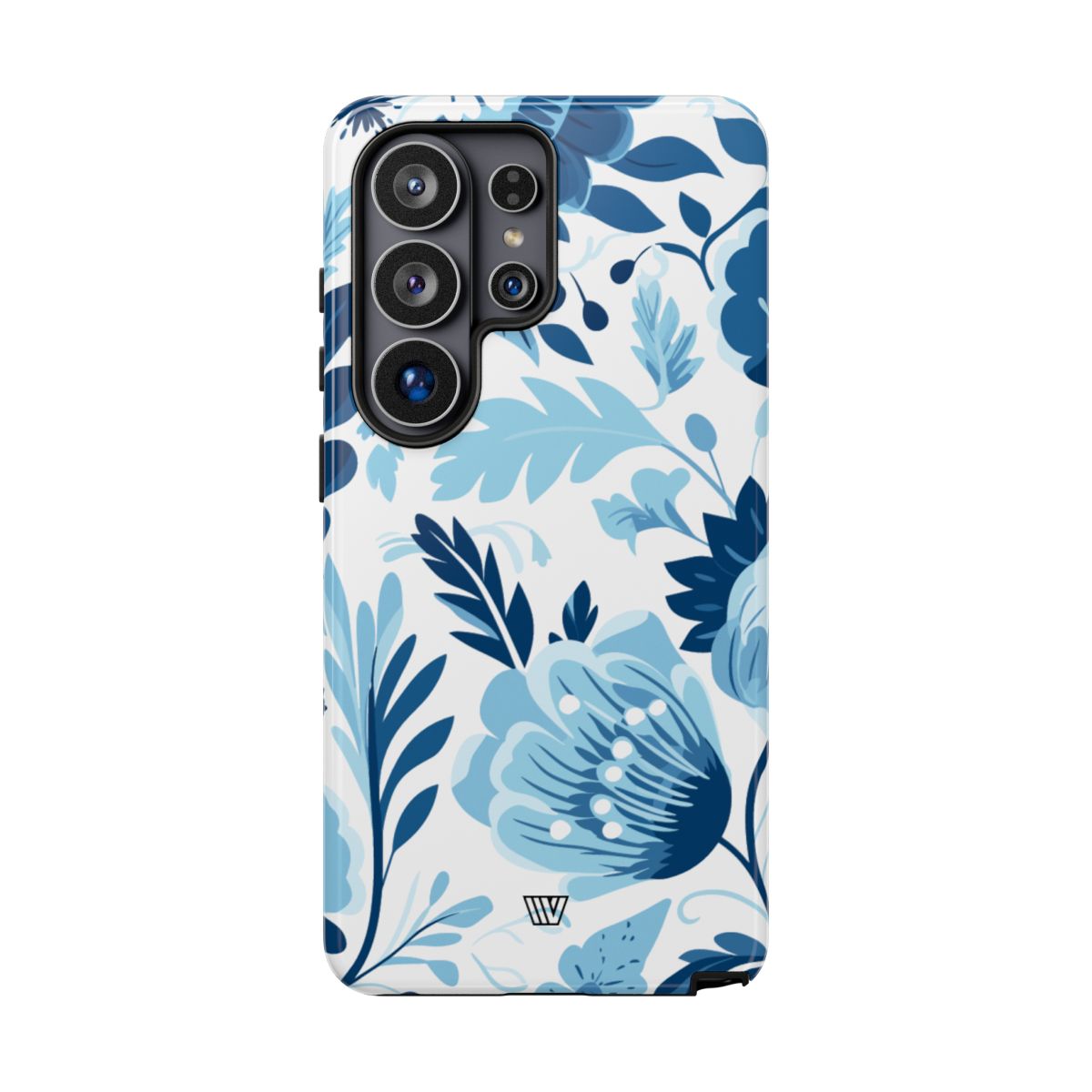 Blue White Flowers Tough Phone Case – Samsung Galaxy S26 Ultra, Glossy
