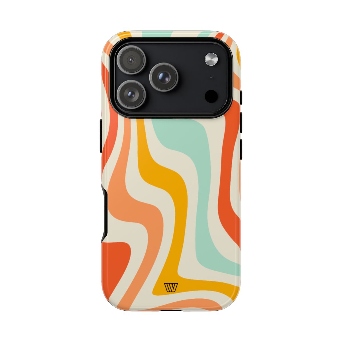 Retro Groovy Swirls Tough Phone Case – iPhone 18 Pro, Glossy