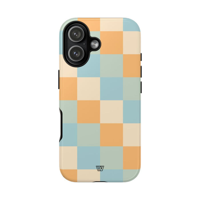 Daisy Checkerboard Tough Phone Case – iPhone 17, Glossy