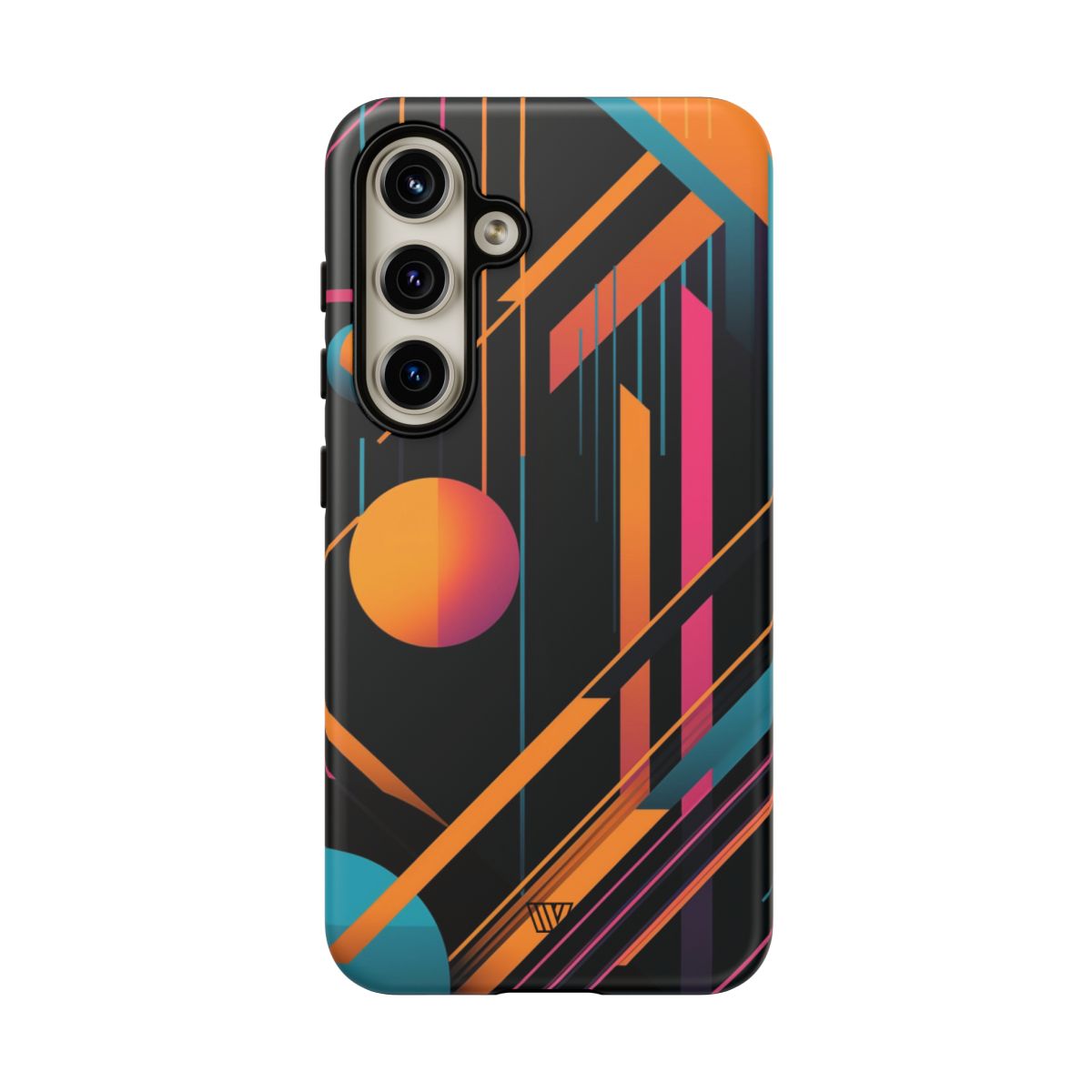 Bold Retro Lines Tough Phone Case – Samsung Galaxy S24, Matte
