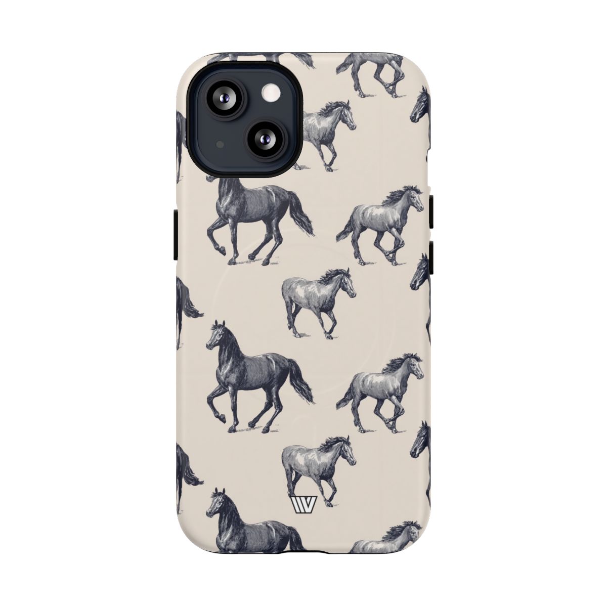 Horse Sketches MagSafe Tough iPhone Case – iPhone 13, Matte