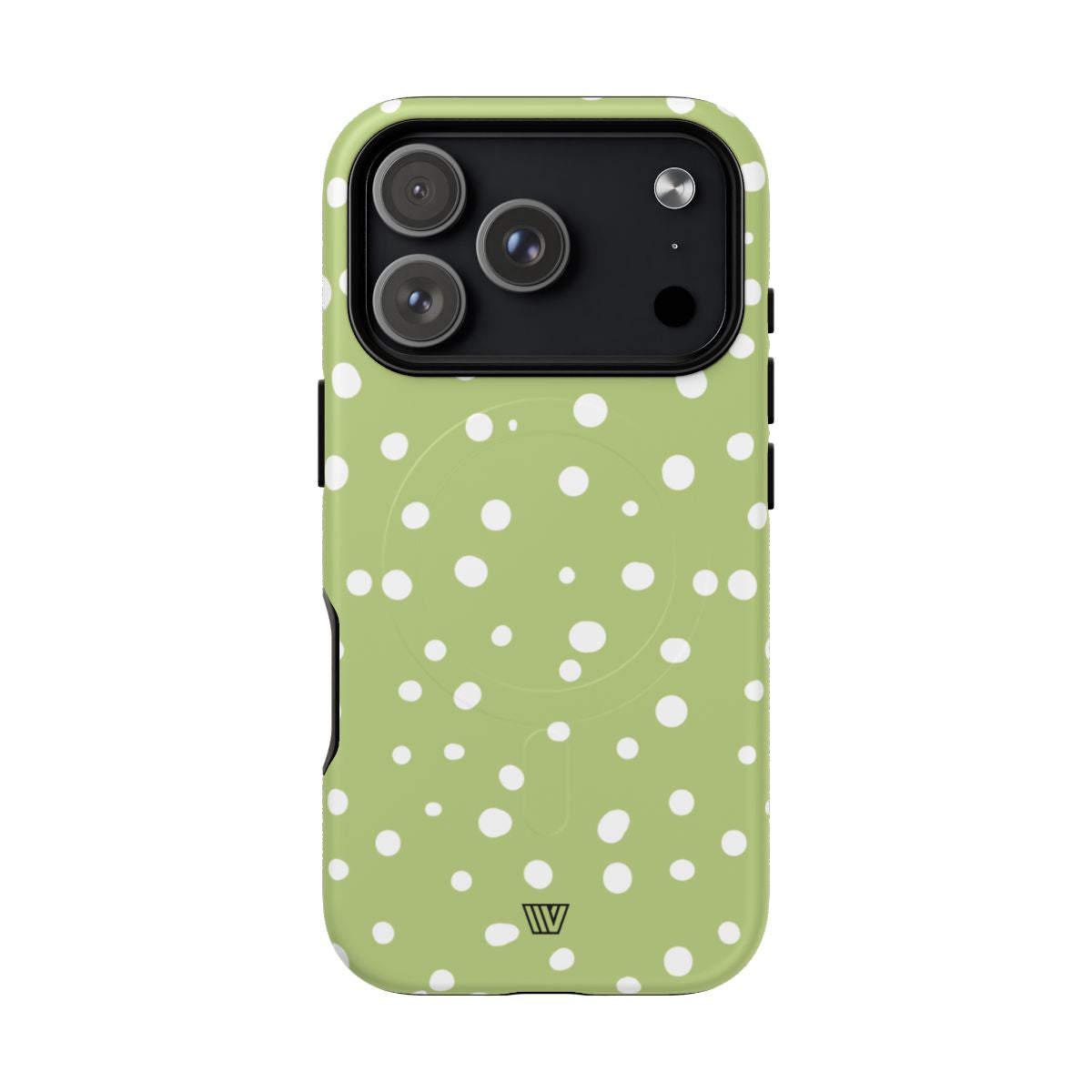 Pale Olive Dots MagSafe Tough iPhone Case – iPhone 18 Pro, Matte