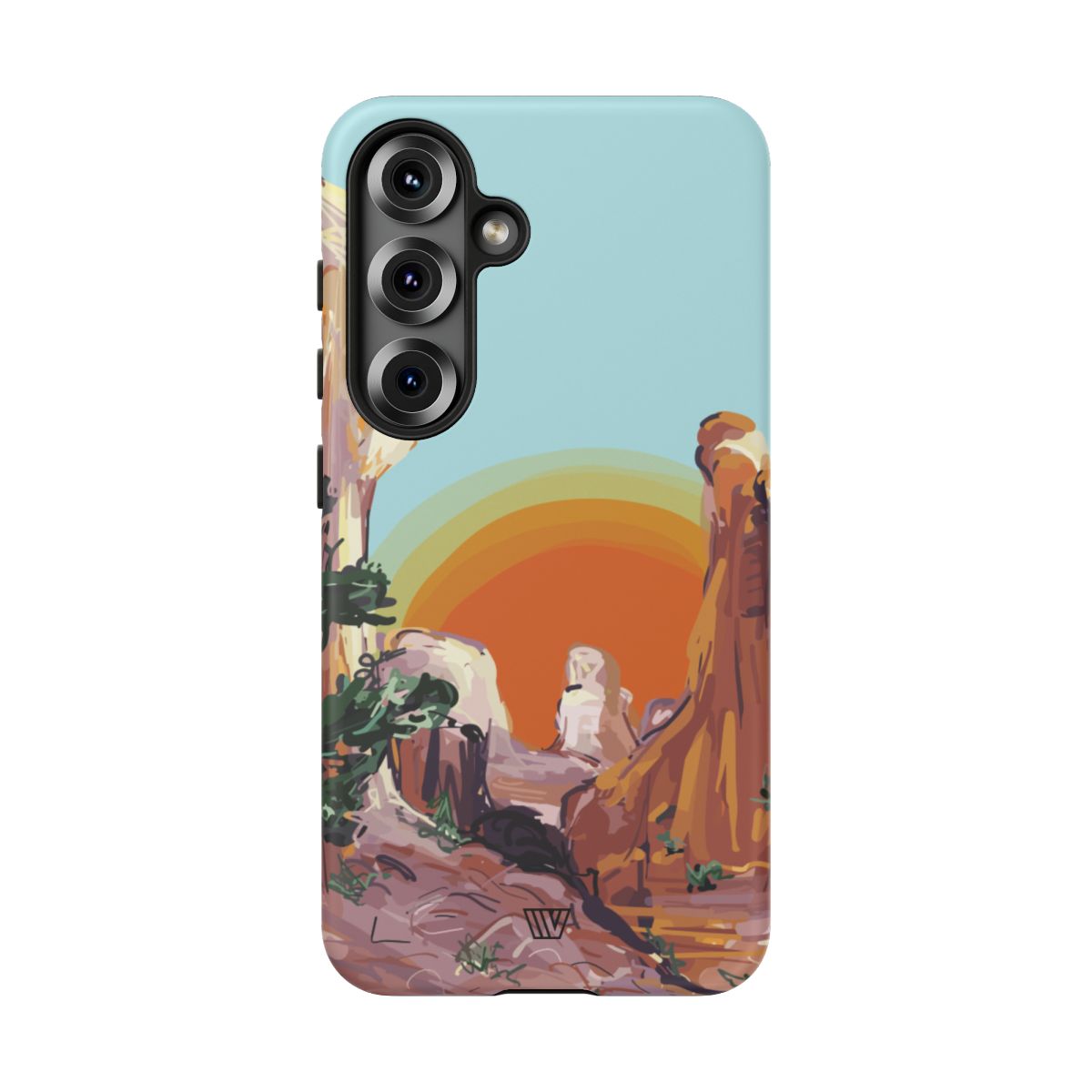 Desert Sunrise Trovvve x Earth Formations Tough Phone Case – Samsung Galaxy S25, Matte