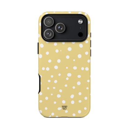 Muted Yellow Dots Tough Phone Case – iPhone 18 Pro Max, Matte