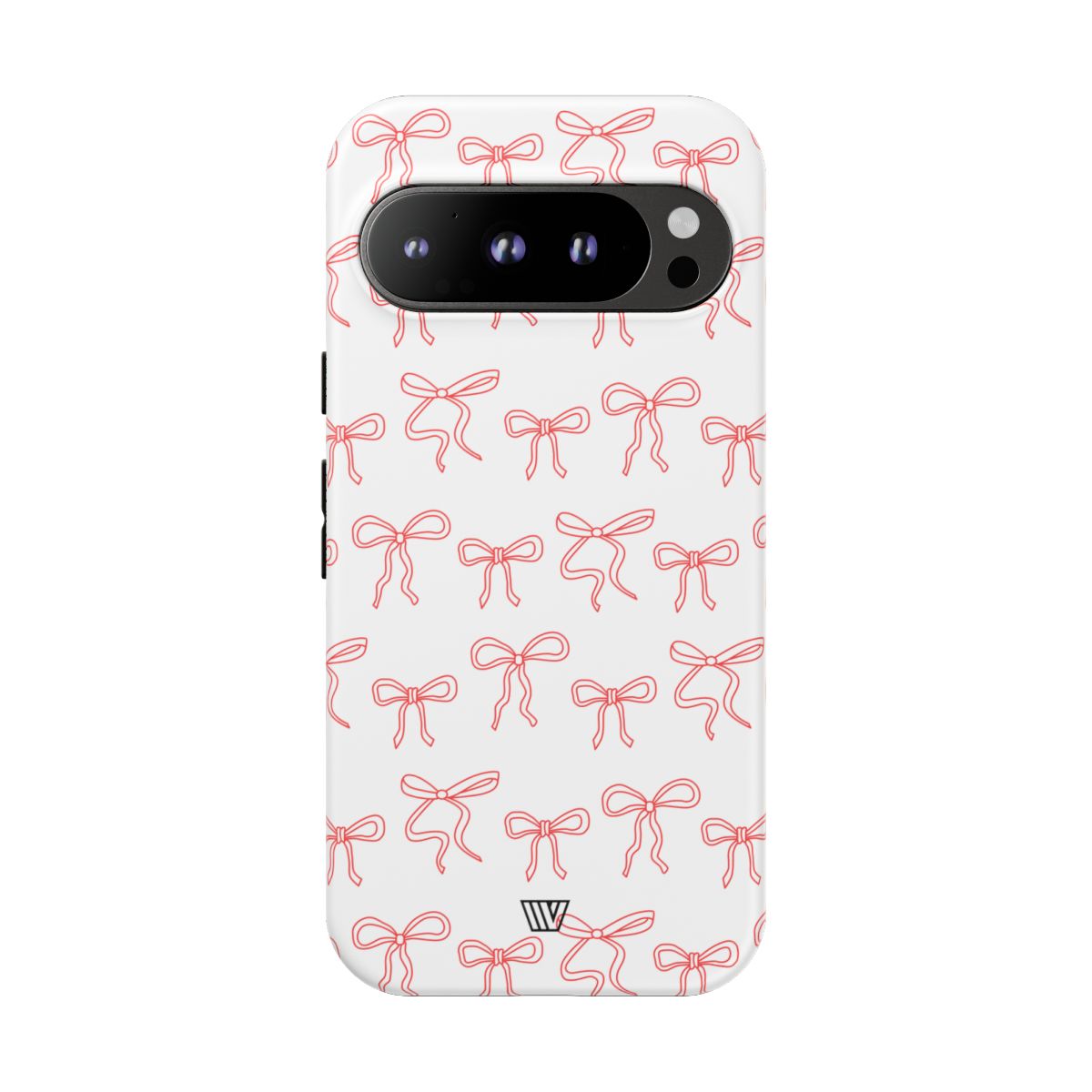 Red Ribbon Charm Tough Phone Case – Google Pixel 9 Pro, Matte