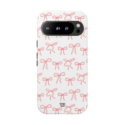 Red Ribbon Charm Tough Phone Case – Google Pixel 9 Pro, Matte