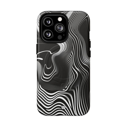 Abstract Zebra Stripes MagSafe Tough iPhone Case – iPhone 13 Pro, Matte