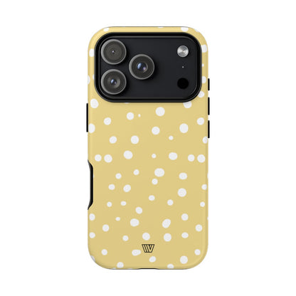 Muted Yellow Dots Tough Phone Case – iPhone 18 Pro, Matte