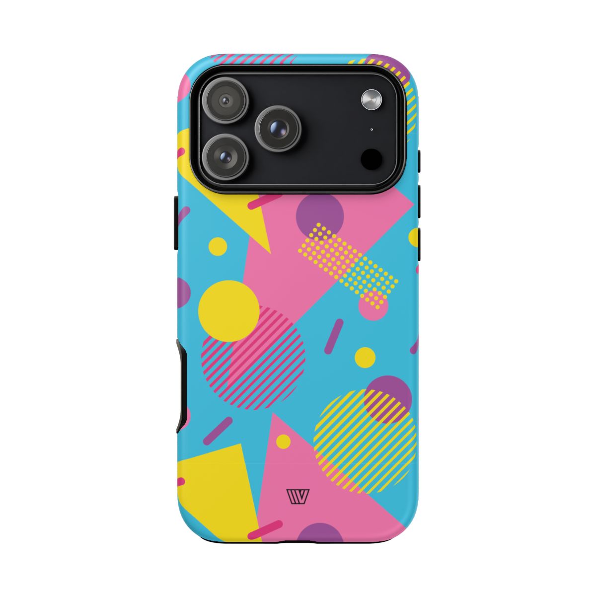 80s / 90s Retro Pattern Light Blue Tough Phone Case – iPhone 18 Pro Max, Matte