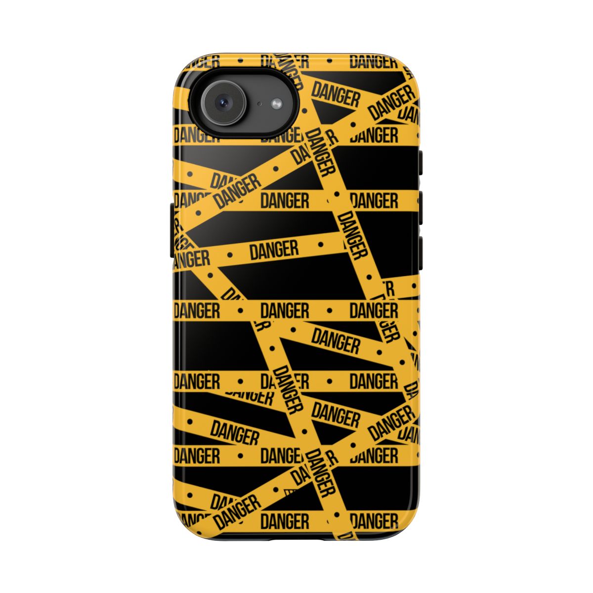 Danger Tape Tough Phone Case – iPhone 17e, Glossy