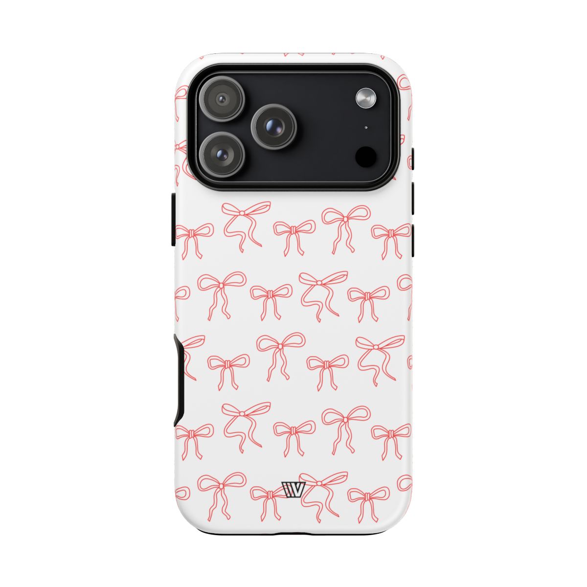 Red Ribbon Charm Tough Phone Case – iPhone 17 Pro Max, Matte