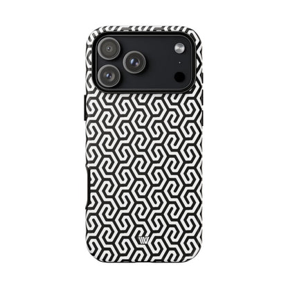 Twisted Grid Tough Phone Case – iPhone 17 Pro Max, Matte