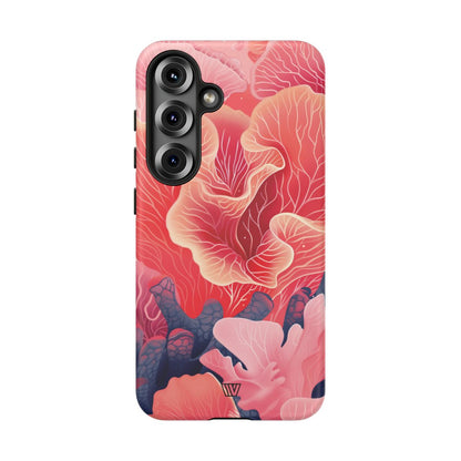Pink Coral Tough Phone Case – Samsung Galaxy S25, Matte