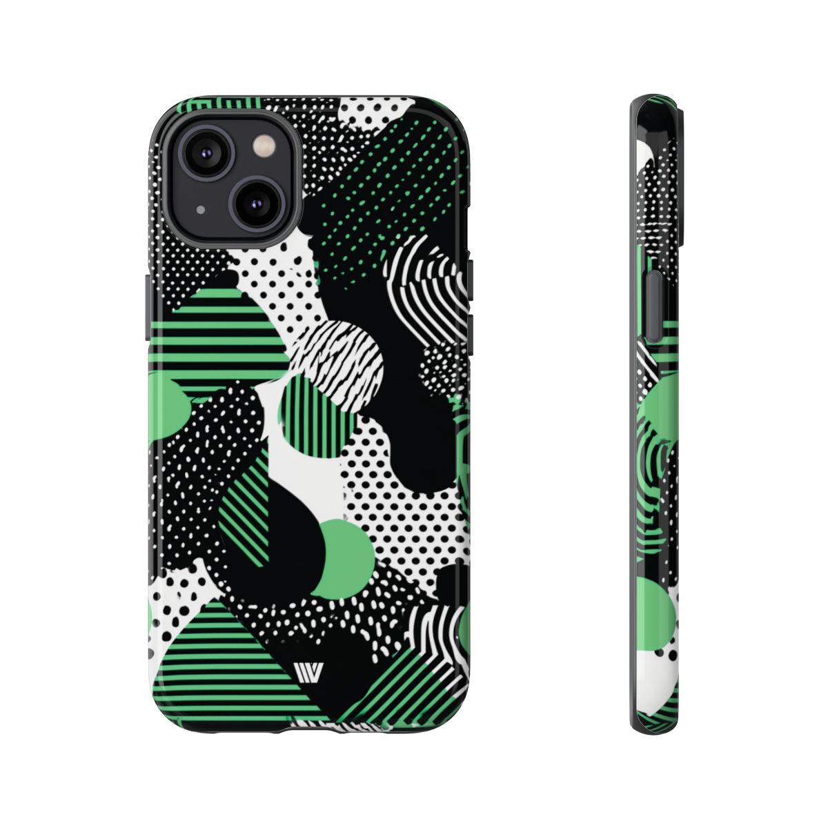 Pattern Clash Tough Phone Case – iPhone 14 Plus, Glossy