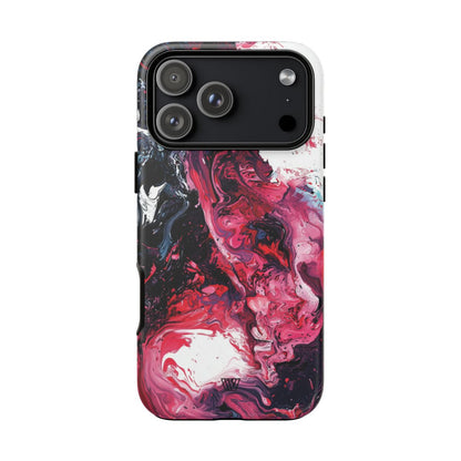 Ruby Flow Tough Phone Case – iPhone 17 Pro Max, Matte