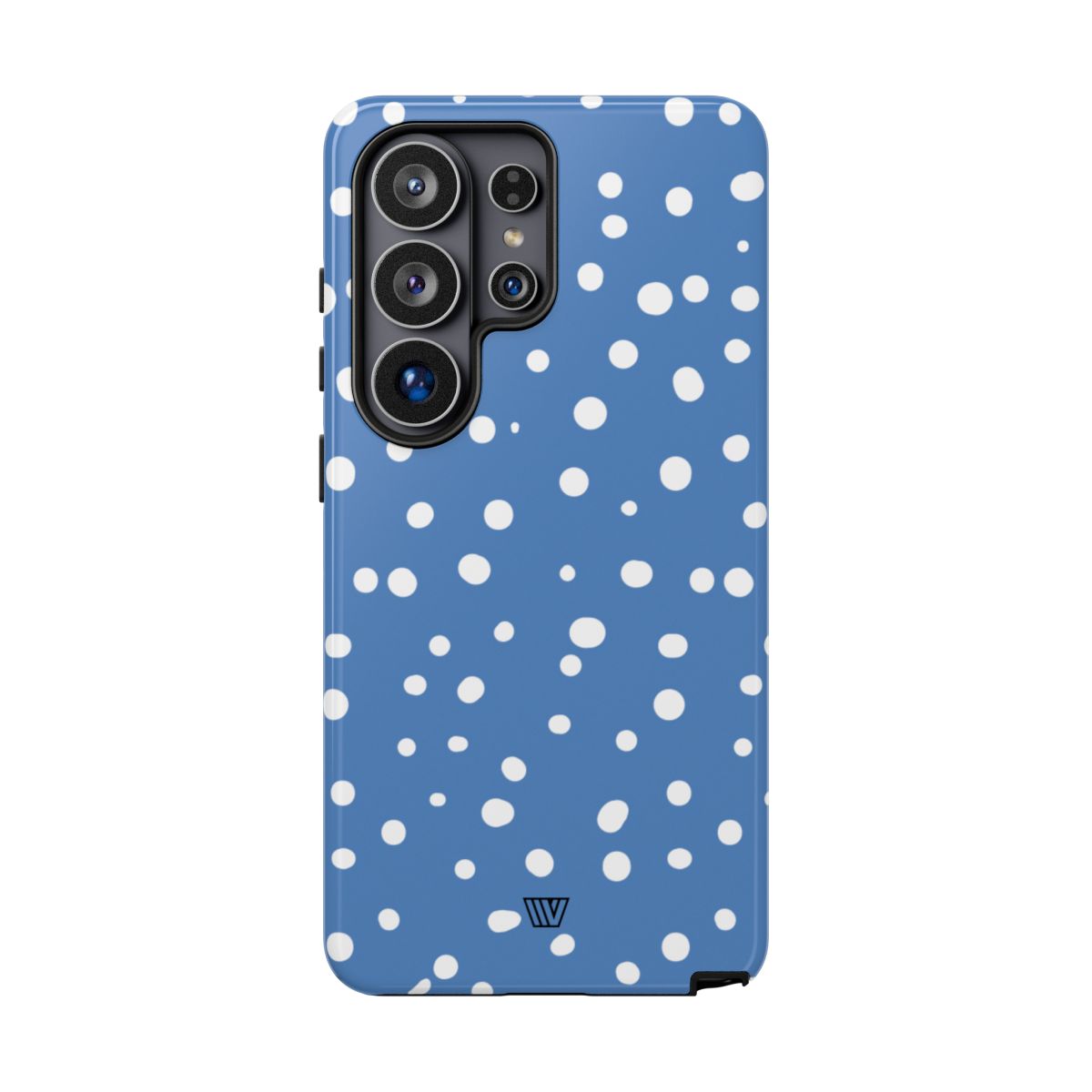 Dusty Blue Dots Tough Phone Case – Samsung Galaxy S26 Ultra, Glossy