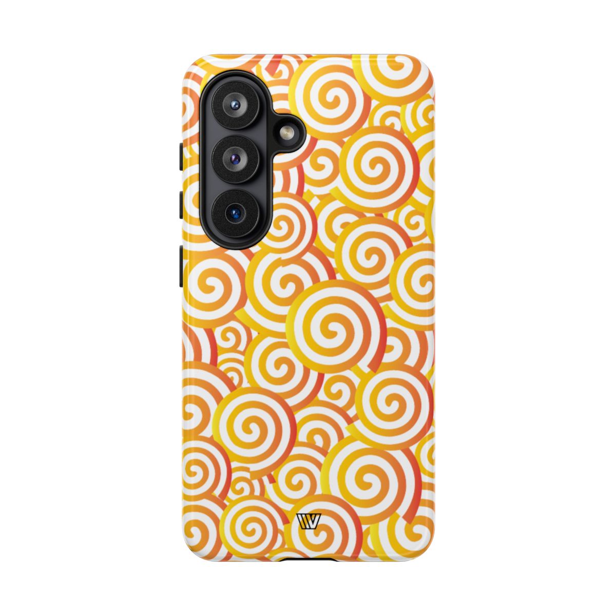 Abstract Spiral Orange Tough Phone Case – Samsung Galaxy S26, Glossy