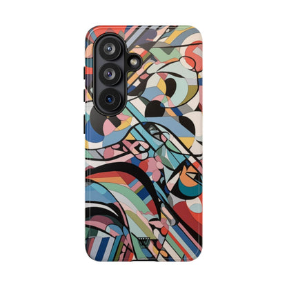 Abstract Mural Tough Phone Case – Samsung Galaxy S26, Glossy