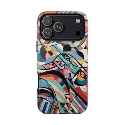 Abstract Mural Tough Phone Case – iPhone 18 Pro Max, Glossy