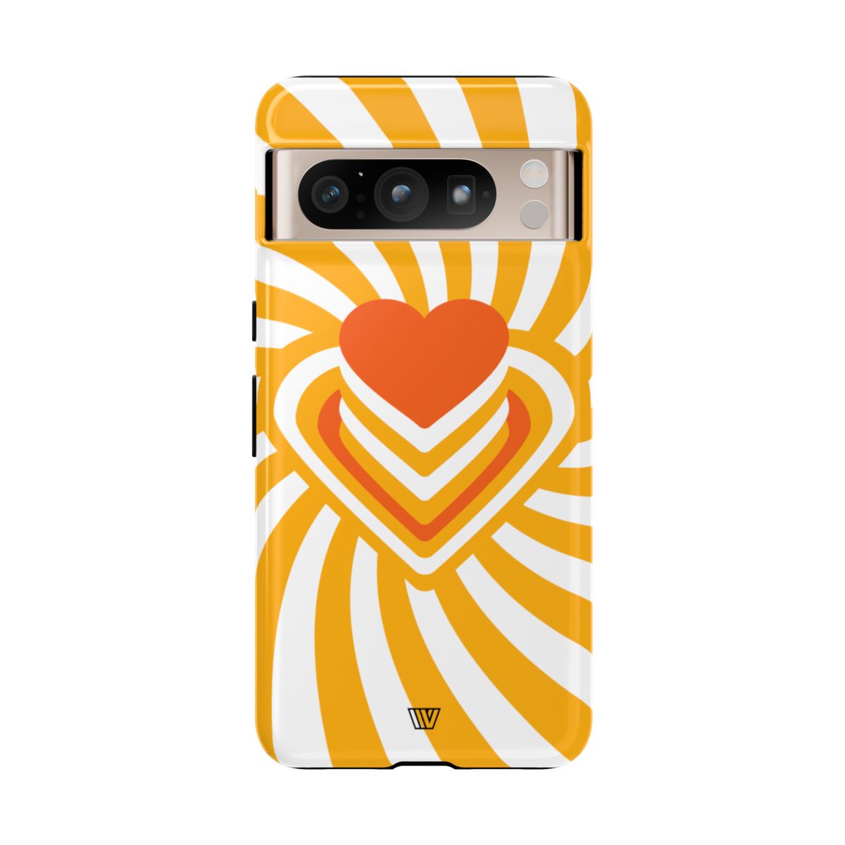 Heart Ray Stack Tough Phone Case – Google Pixel 8 Pro, Glossy