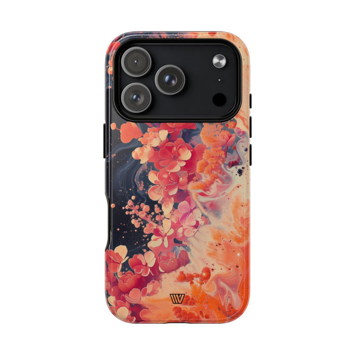Wave of Flowers MagSafe Tough iPhone Case – iPhone 18 Pro, Glossy
