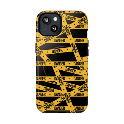 Danger Tape MagSafe Tough iPhone Case – iPhone 13, Glossy