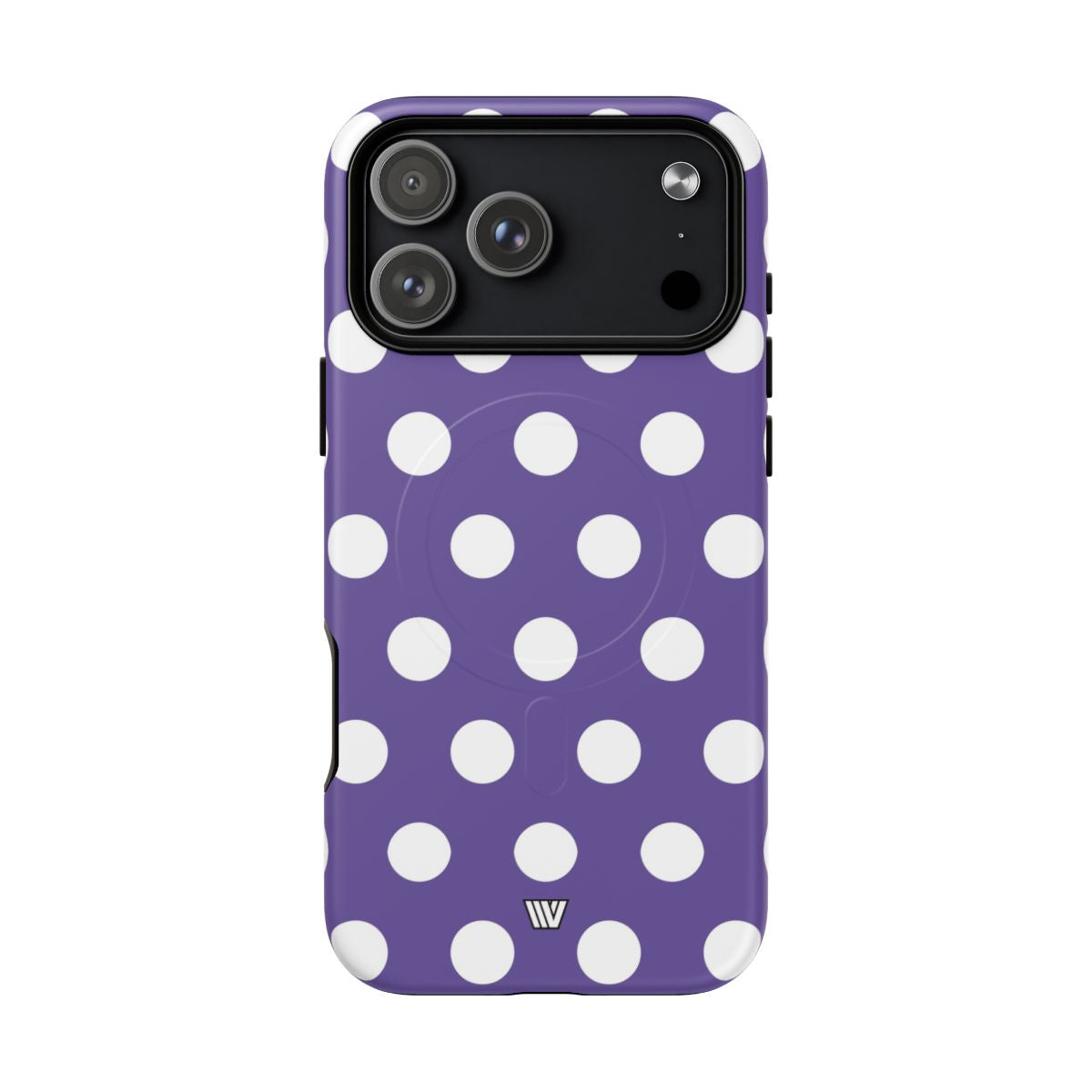 Purple Polka Dots MagSafe Tough iPhone Case – iPhone 18 Pro Max, Matte
