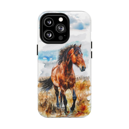 Watercolor Horse MagSafe Tough iPhone Case – iPhone 13 Pro, Matte