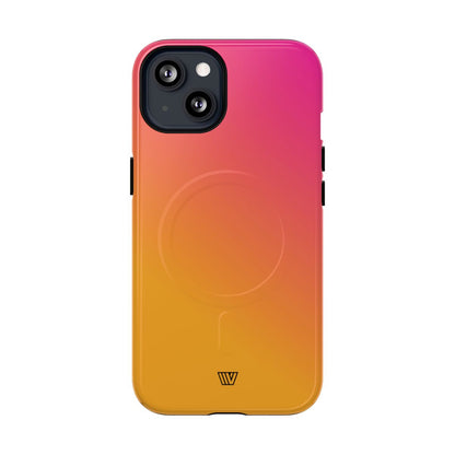 Hot Pink Orange MagSafe Tough iPhone Case – iPhone 13, Glossy