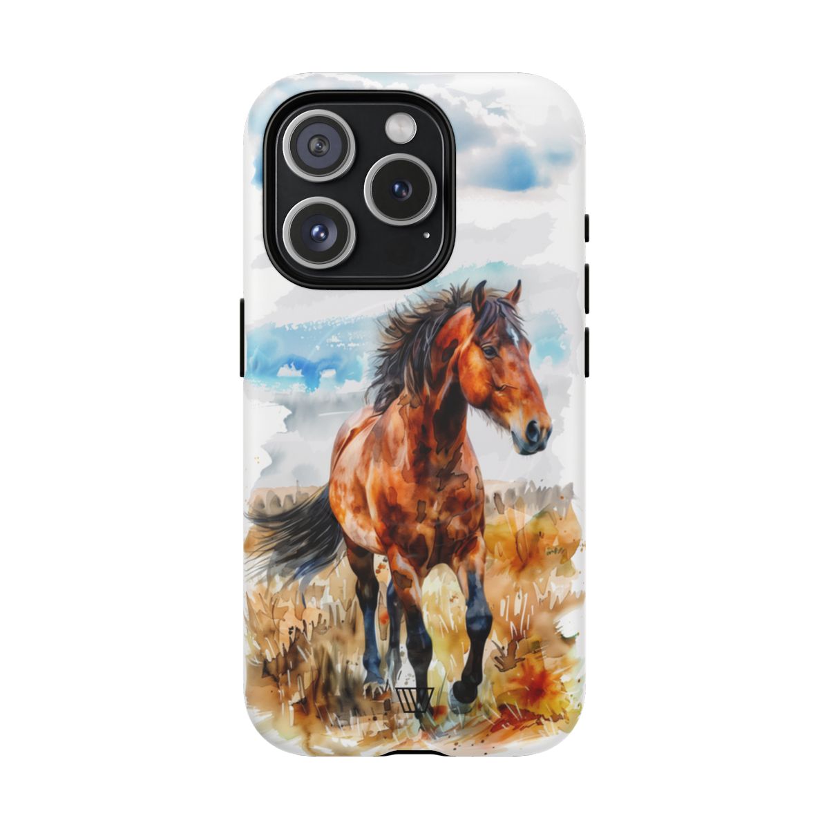 Watercolor Horse MagSafe Tough iPhone Case – iPhone 15 Pro, Matte