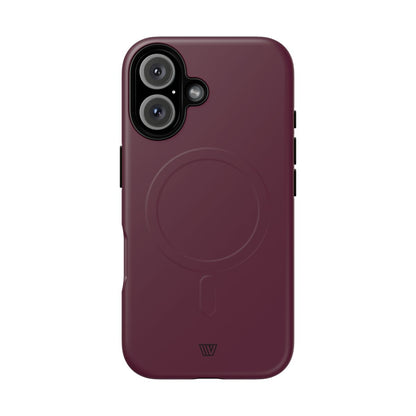 Wine Berry MagSafe Tough iPhone Case – iPhone 16, Matte