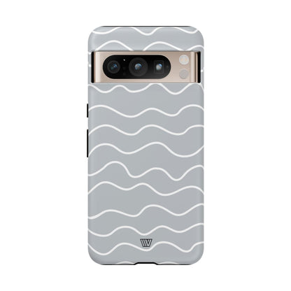 Gray Waves Tough Phone Case – Google Pixel 8 Pro, Matte