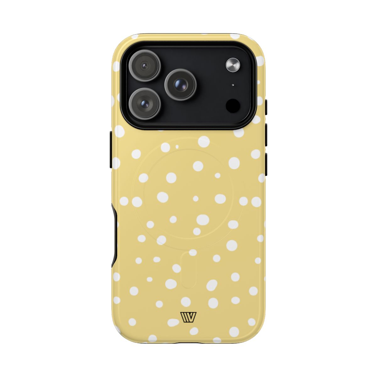 Muted Yellow Dots MagSafe Tough iPhone Case – iPhone 18 Pro, Glossy