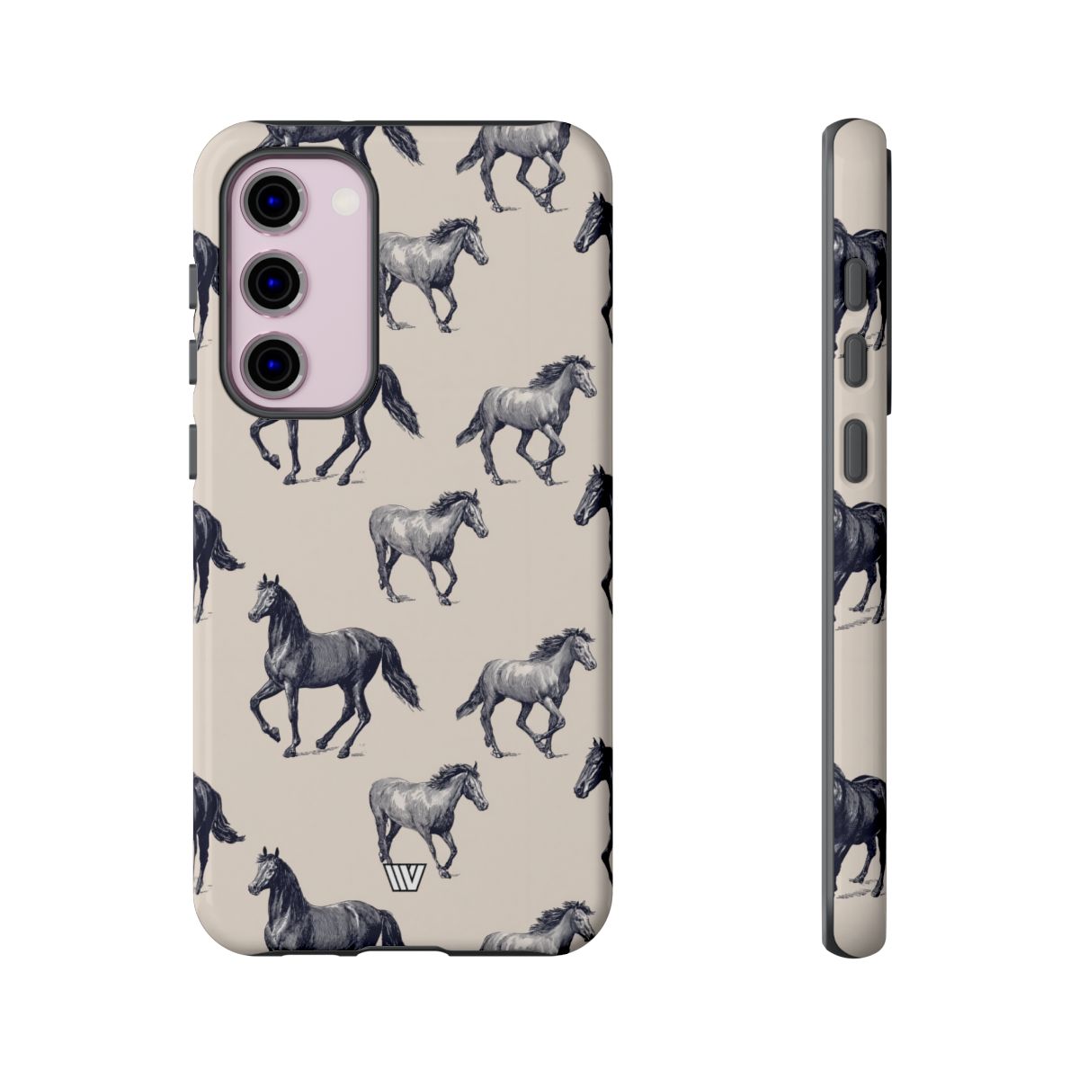 Horse Sketches Tough Phone Case – Samsung Galaxy S23 Plus, Glossy