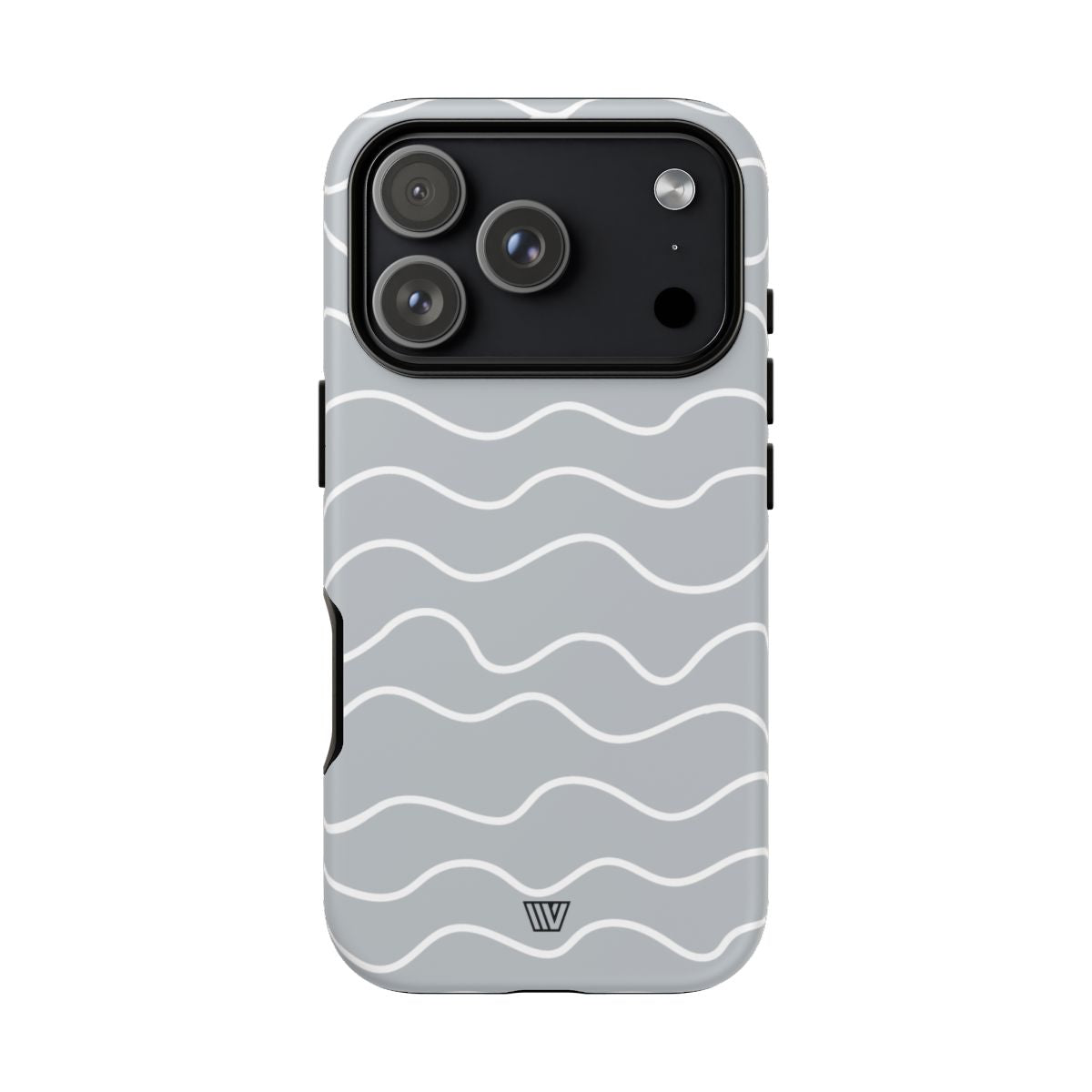 Gray Waves Tough Phone Case – iPhone 18 Pro, Matte