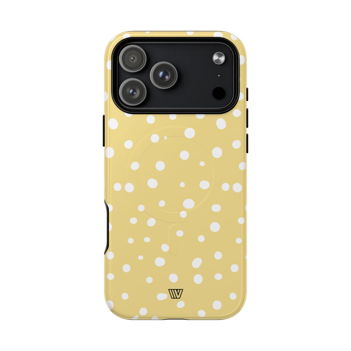 Muted Yellow Dots MagSafe Tough iPhone Case – iPhone 18 Pro Max, Glossy