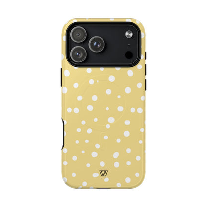 Muted Yellow Dots MagSafe Tough iPhone Case – iPhone 18 Pro Max, Glossy