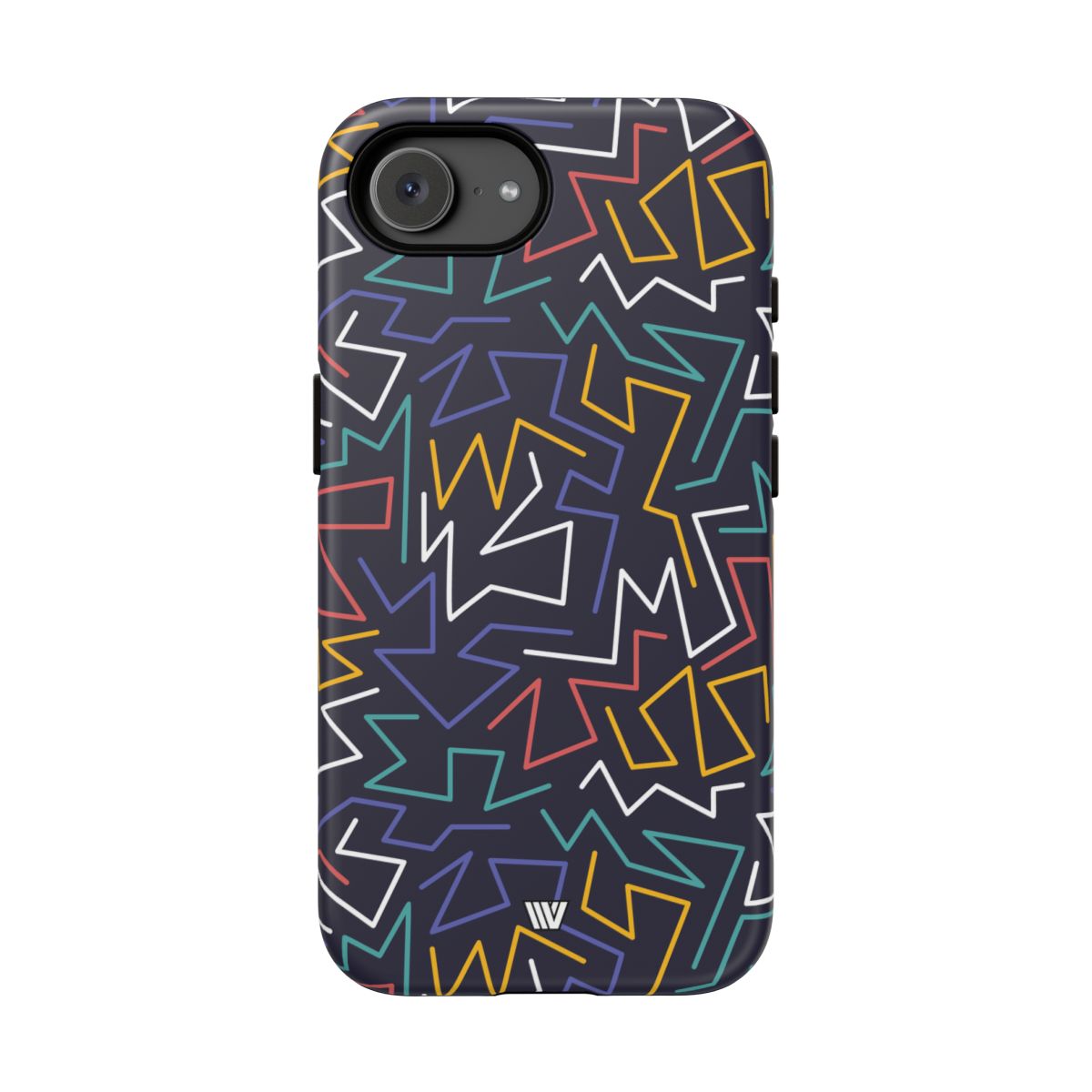Zigzag Night Tough Phone Case – iPhone 17e, Matte