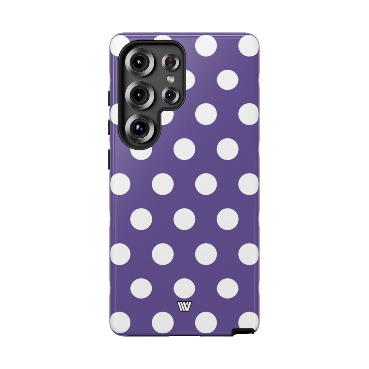 Purple Polka Dots Tough Phone Case – Samsung Galaxy S25 Ultra, Glossy