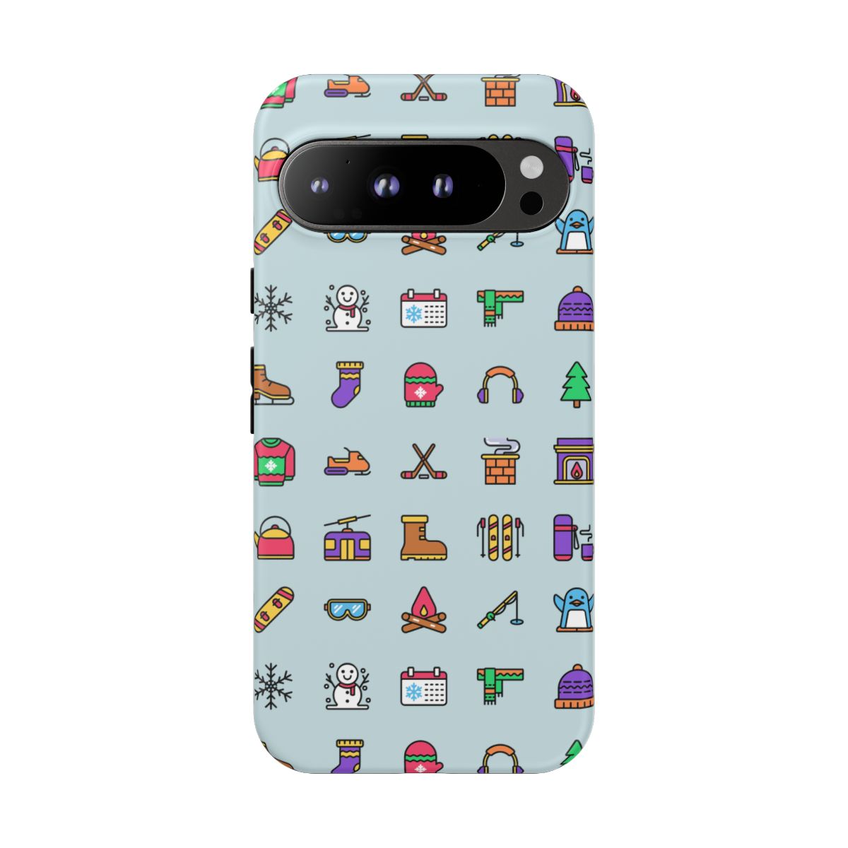 Winter Icons Tough Phone Case – Google Pixel 9 Pro XL, Matte