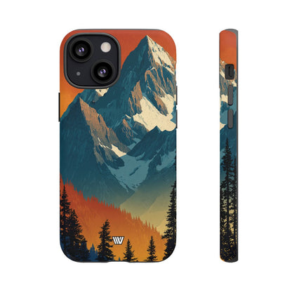 Sunset Summit Tough Phone Case – iPhone 13 Mini, Matte