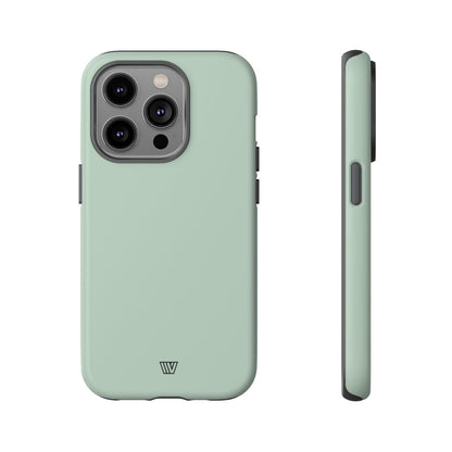 Pastel Green Solid Tough Phone Case – iPhone 14 Pro, Matte