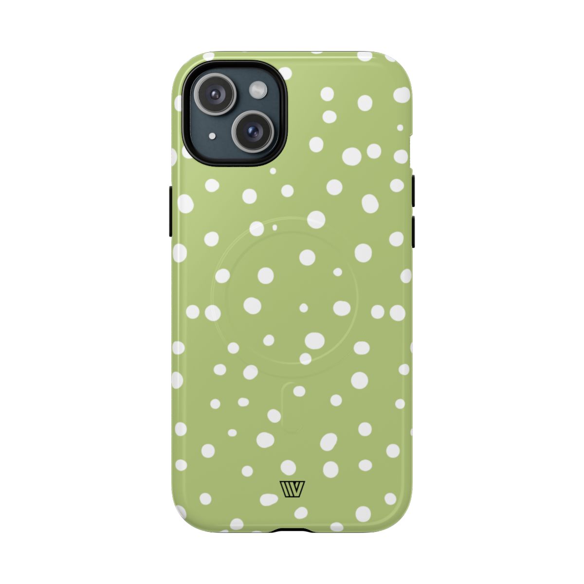 PALE OLIVE DOTS | MagSafe Tough iPhone Case