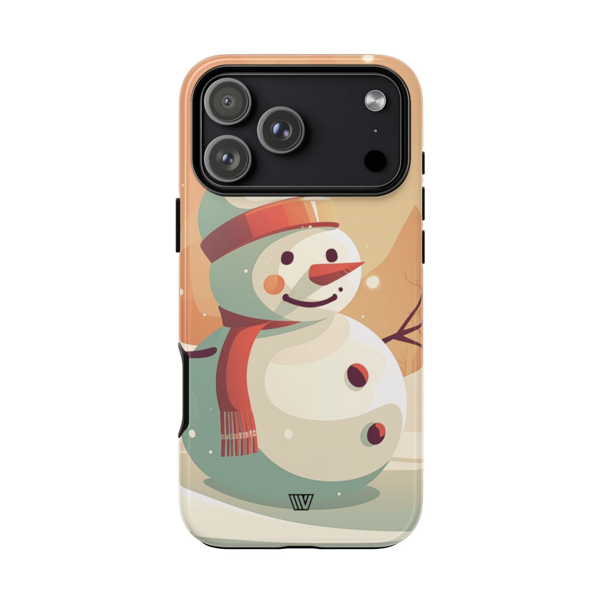 Sunset Snowman Tough Phone Case – iPhone 18 Pro Max, Glossy